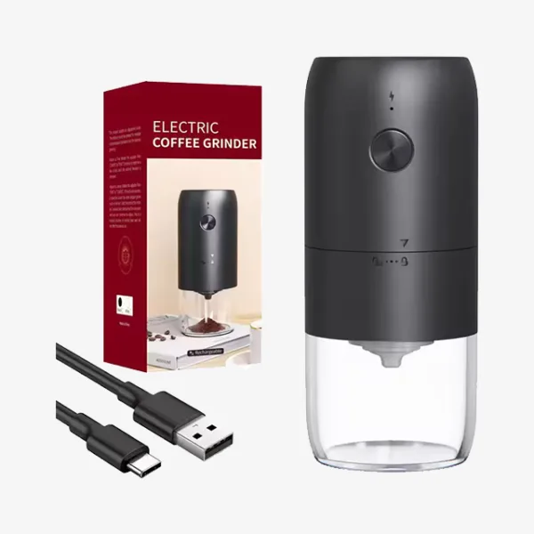 High-Quality Small Conical Burr Automatic Espresso Grinder - Lithium USB Electric Coffee Grinder for Precision Grinding