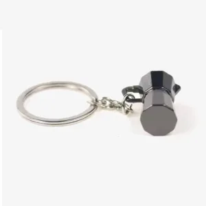 Metal Mini Moka Pot Keychain - Kitchen Car Design Keychain for Men, Perfect Gift Idea