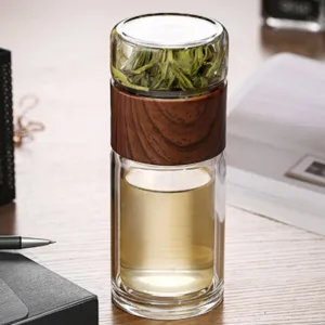 New Double Wall Drinking Tumbler Glass Cup – Tea & Water Bottle with Tea Infuser at a Reasonable Price