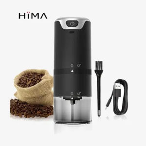 Professional Cordless Portable Espresso Coffee Grinder - USB Electric Burr Bean Grinder for Fresh Ground Coffee