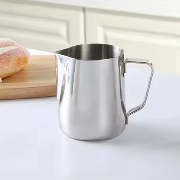 Stainless Steel Milk Cup Pitcher for Latte Art – Frothing Jug Coffee Milk Pitcher Kitchen Accessories