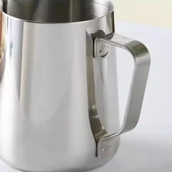 Stainless Steel Milk Cup Pitcher for Latte Art – Frothing Jug Coffee Milk Pitcher Kitchen Accessories