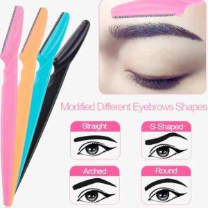10Pcs Eyebrow Trimmer & Face Blade Shaver Set - Portable Eyebrow Epilation Hair Removal Tools for Women - Safe & Precise Makeup Grooming