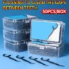 150pcs Dental Floss Toothpicks – Disposable Plastic Teeth Cleaners with Separate Box – Oral Care Essentials