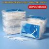 150pcs Dental Floss Toothpicks – Disposable Plastic Teeth Cleaners with Separate Box – Oral Care Essentials