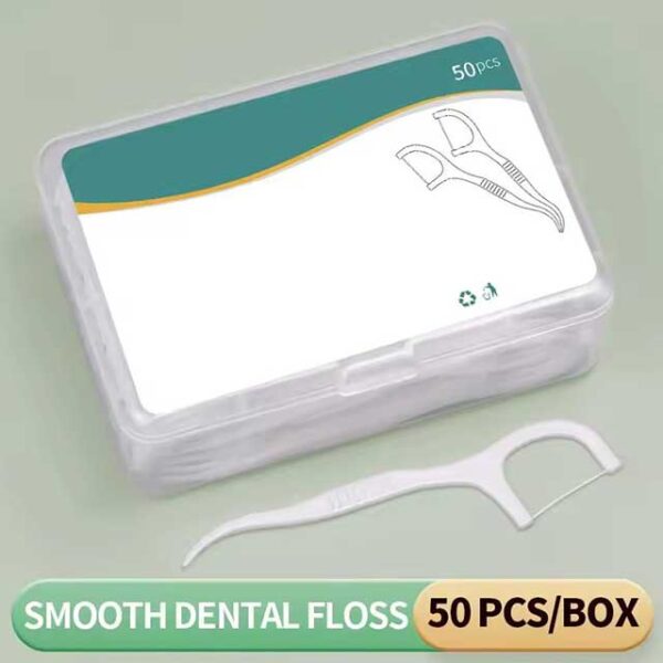 150pcs Dental Floss Toothpicks – Disposable Plastic Teeth Cleaners with Separate Box – Oral Care Essentials