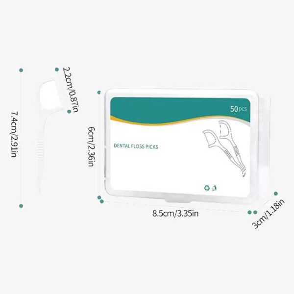 150pcs Dental Floss Toothpicks – Disposable Plastic Teeth Cleaners with Separate Box – Oral Care Essentials