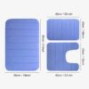 3-Piece Set Bath Mats Non-Slip Memory Foam Bathroom Rugs, Soft & Water Absorbent, Quick-Dry & Machine Washable for Home Floor
