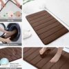 3-Piece Set Bath Mats Non-Slip Memory Foam Bathroom Rugs, Soft & Water Absorbent, Quick-Dry & Machine Washable for Home Floor