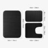 3-Piece Set Bath Mats Non-Slip Memory Foam Bathroom Rugs, Soft & Water Absorbent, Quick-Dry & Machine Washable for Home Floor