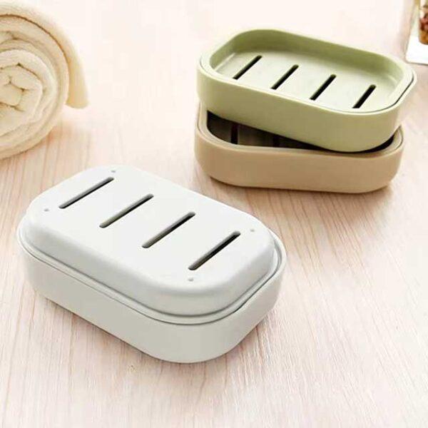 New Plastic Soap Box Dispenser – Bathroom Dish Plate Case, Home Shower, Travel & Hiking Soap Holder Rack