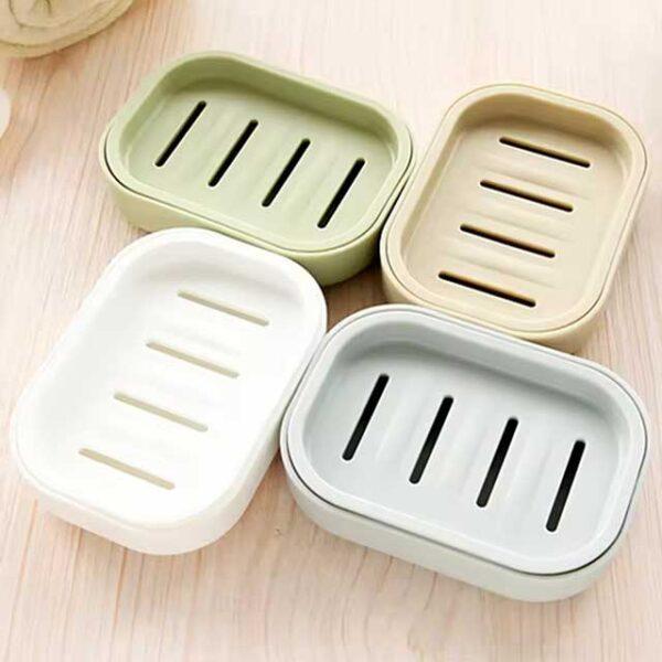 New Plastic Soap Box Dispenser – Bathroom Dish Plate Case, Home Shower, Travel & Hiking Soap Holder Rack