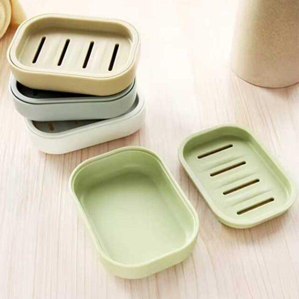 New Plastic Soap Box Dispenser – Bathroom Dish Plate Case, Home Shower, Travel & Hiking Soap Holder Rack