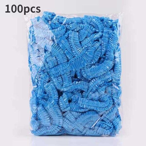 Disposable Shower Cap Covers – Transparent & Waterproof Sauna Accessories, Hair Protection Caps for Bathroom & Home Use