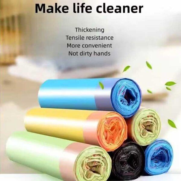 Drawstring Garbage Bag – Thickened Disposal Bag for Smart Trash Can, Kitchen & Toilet Garbage Storage Bag