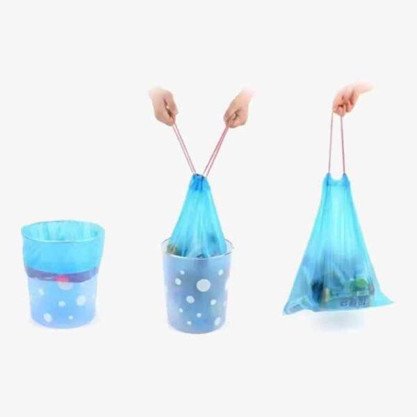Drawstring Garbage Bag – Thickened Disposal Bag for Smart Trash Can, Kitchen & Toilet Garbage Storage Bag