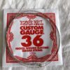 Ernie Ball Custom Gauge 36 Nickel Wound Electric Guitar String - Model 1136