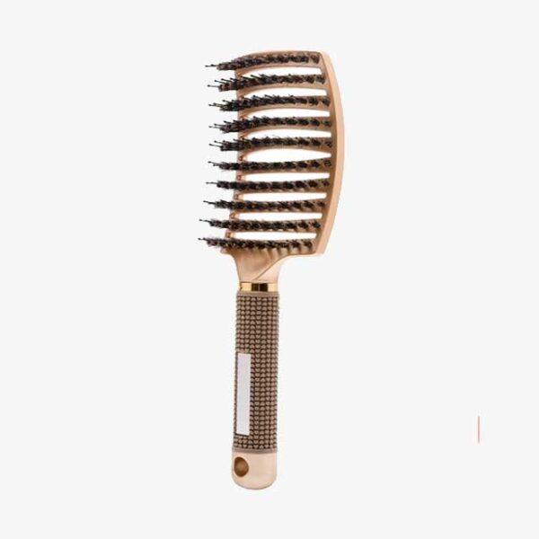 Hair Brush Detangling Comb – Bristle & Nylon Wet Brush for Curly Hair, Women’s Massage Comb, Salon Styling Tool