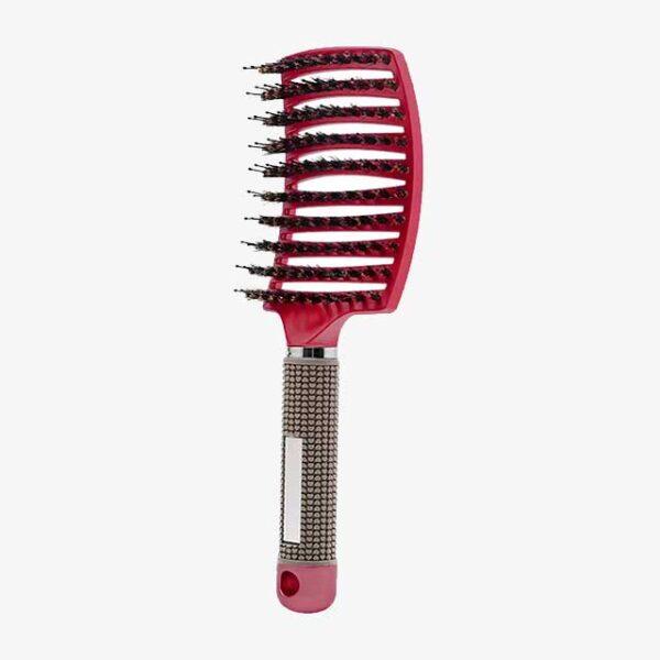 Hair Brush Detangling Comb – Bristle & Nylon Wet Brush for Curly Hair, Women’s Massage Comb, Salon Styling Tool