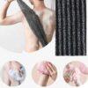 Japanese Rubbing Washcloth Bath Towel – Exfoliating Nylon Back Scrub Brush, Shower Sponge for Body, Bathroom Accessories