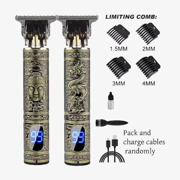 LCD Display T9 Electric Hair Clipper – 0mm Shaver & Hair Trimmer for Men, Travel Barber Razor Shaving Machine, Home Appliances