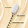 Luxury Soft Toothbrush for Men & Women – Gold & Silver Dental Brushes, Elegant Gentle Adult Toothbrushes, Perfect for Drop Shipping