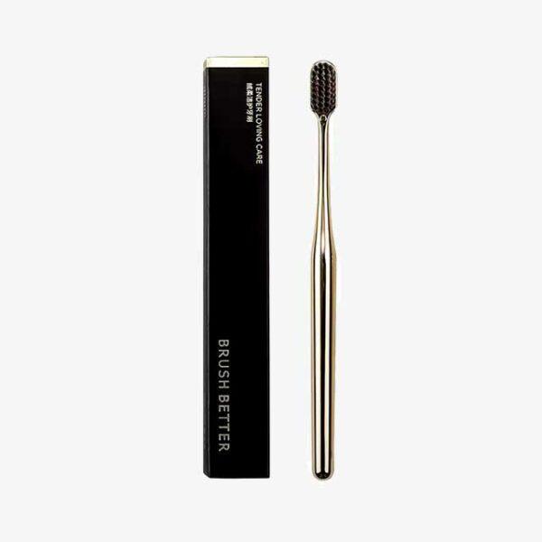 Luxury Soft Toothbrush for Men & Women – Gold & Silver Dental Brushes, Elegant Gentle Adult Toothbrushes, Perfect for Drop Shipping