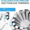 Nose Hair Removal Trimmer for Men – Manual Stainless Steel, Portable, Washable Nose Hair Trimmer for Precision Grooming