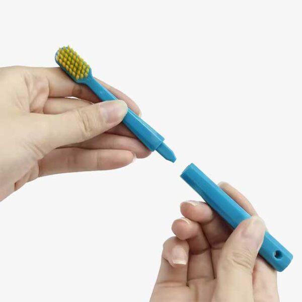 Portable Toothbrush Case & Oral Hygiene Kit – Includes Interdental Brush, Tongue Scraper, and Travel Toothbrush for Teeth Whitening