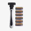 Shaver Brand New Design Men’s Razor – Three-Layer Reusable Razor with Imported Blades & Multi-Tool Head Change System