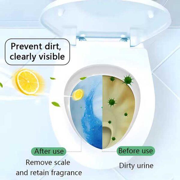 Toilet Bowl Cleaner Tablets – Rose Fragrance Drain & Tank Freshener, Deodorizer, Stain Remover for Bathroom Cleaning