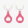 360° U-Shaped Children’s Toothbrush – Soft Silicone Teether Brush for Kids’ Oral Care & Teeth Cleaning