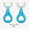 360° U-Shaped Children’s Toothbrush – Soft Silicone Teether Brush for Kids’ Oral Care & Teeth Cleaning