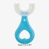 360° U-Shaped Children’s Toothbrush – Soft Silicone Teether Brush for Kids’ Oral Care & Teeth Cleaning