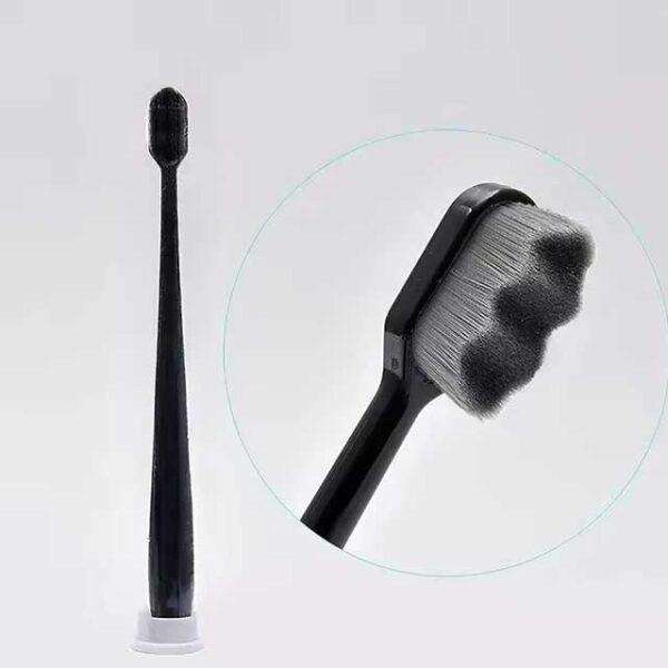 Ultra-Fine Soft Toothbrush with Million Nano Bristles – Deep Cleaning Adult Tooth Brush for Teeth, Portable Travel Dental Oral Care Brush