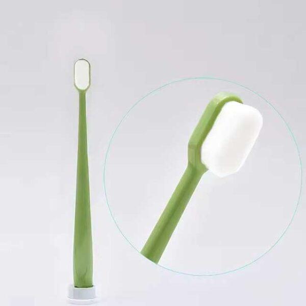 Ultra-Fine Soft Toothbrush with Million Nano Bristles – Deep Cleaning Adult Tooth Brush for Teeth, Portable Travel Dental Oral Care Brush
