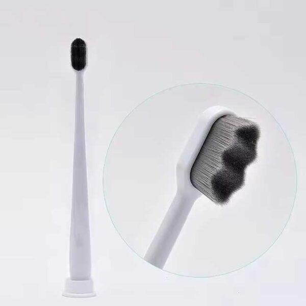 Ultra-Fine Soft Toothbrush with Million Nano Bristles – Deep Cleaning Adult Tooth Brush for Teeth, Portable Travel Dental Oral Care Brush