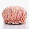 1PC Waterproof Double Layer Shower Cap – Elastic Hair Cover for Women, Kitchen & Bathroom Shampoo Cap, Bathing Hat