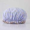 1PC Waterproof Double Layer Shower Cap – Elastic Hair Cover for Women, Kitchen & Bathroom Shampoo Cap, Bathing Hat