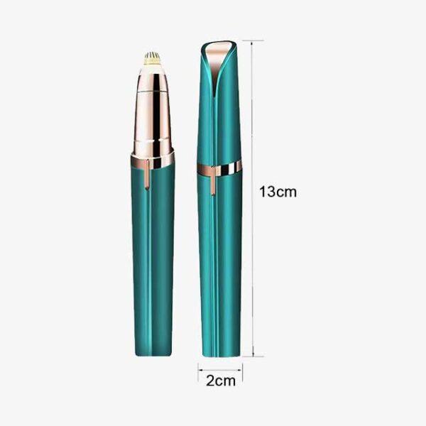Womens Electric Eyebrow Trimmer & Face Hair Remover - Automatic Eyebrow Shaper, Precision Pencil Shaver for Smooth Skin - Portable Pocket Knife Design