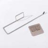 1 Pc Household Bathroom Shelf Towel Rack - Stainless Steel Non-Perforated Wall Hanging Rack for Kitchen, Toilet & Cling Film