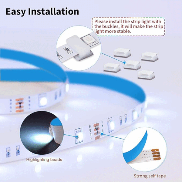 10M LED Strip Lights (2x5M), 300 LEDs SMD 5050 RGB Rope Light Kit with Remote Control, Color-Changing LED Strips for Garden, Bar, Party & Home Décor [Energy Class A+]