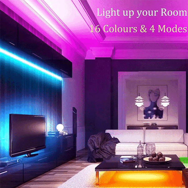 10M LED Strip Lights (2x5M), 300 LEDs SMD 5050 RGB Rope Light Kit with Remote Control, Color-Changing LED Strips for Garden, Bar, Party & Home Décor [Energy Class A+]