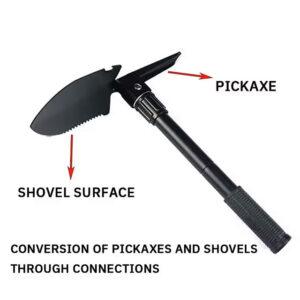 1PC Multifunctional Folding Military Shovel – Portable Engineer Shovel for Camping, Fishing & Outdoor Use