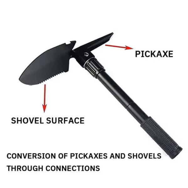 1PC Multifunctional Folding Military Shovel – Portable Engineer Shovel for Camping, Fishing & Outdoor Use