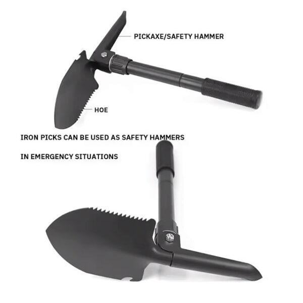 1PC Multifunctional Folding Military Shovel – Portable Engineer Shovel for Camping, Fishing & Outdoor Use