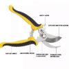 1PC Professional Garden Pruning Shears – Sharp Bypass Tree Trimmers, Secateurs & Hand Clippers
