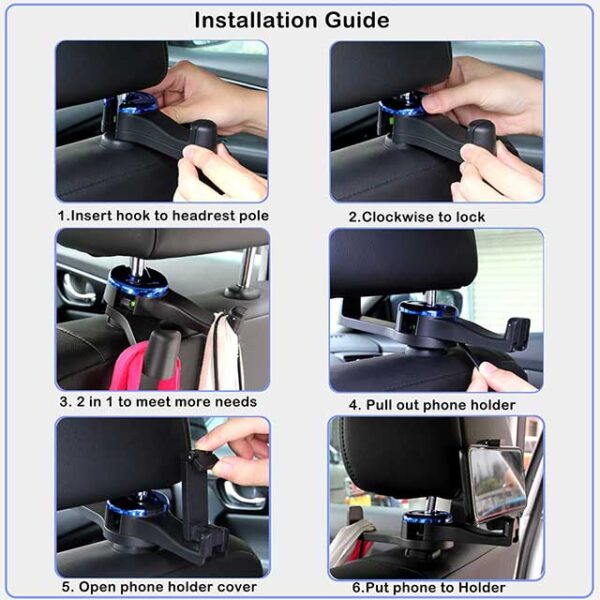 2 in 1 Headrest Holder