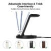 3-in-1 Fast Wireless Charging Dock for iPhone, Apple Watch & AirPods – Multi-Device Charging Station Compatible with iPhone 14/13/12/11 Pro, X Max, XS, XR, 8, 7 Plus & Apple Watch Series 7/6/SE/5/4/3/2 with Adapter