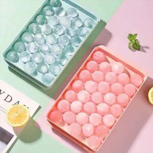 33-Cavity Ice Ball & Popsicle Mold – PP Ice Cube Tray for Frozen Whiskey, Lollipops & More